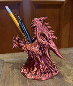 Dragon Pen Holder - 3D Printed Fantasy Desk Organizer