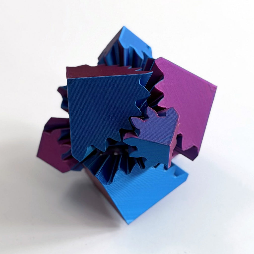 Gear Cube Fidget - 3D Printed