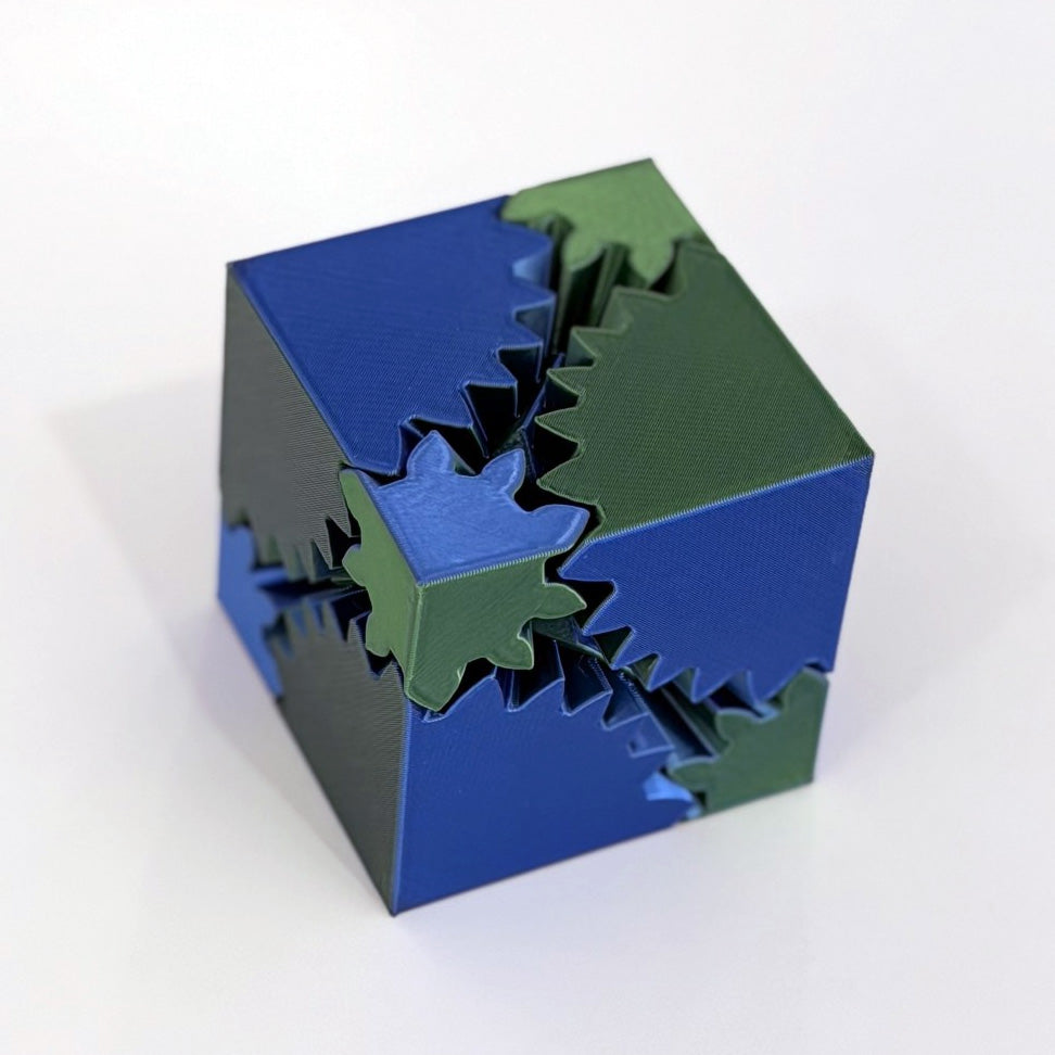 Gear Cube Fidget - 3D Printed