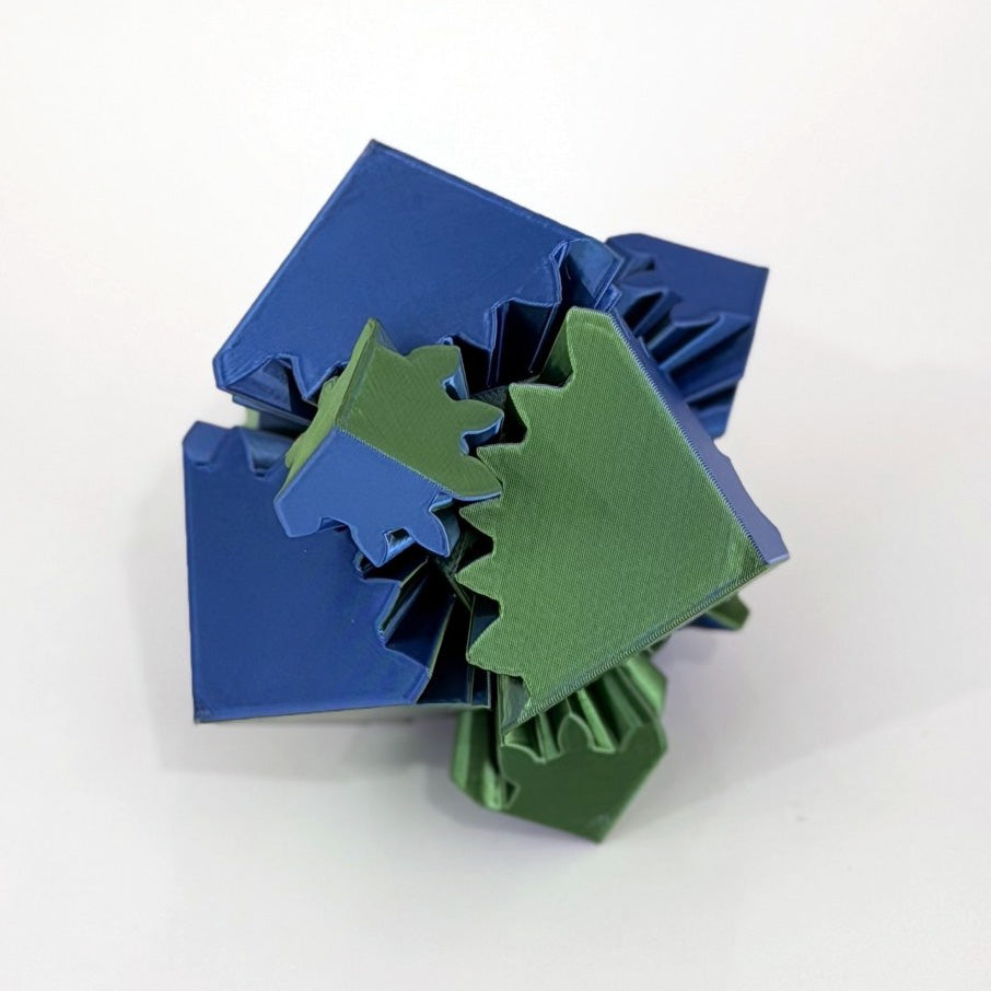 Gear Cube Fidget - 3D Printed