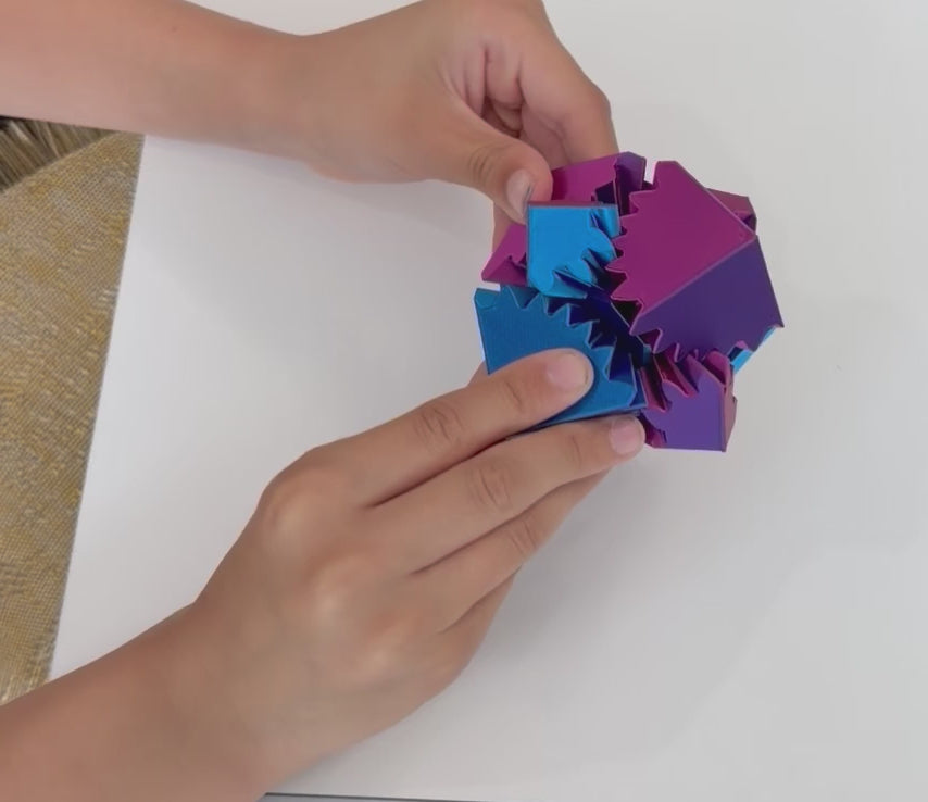 Gear Cube Fidget - 3D Printed